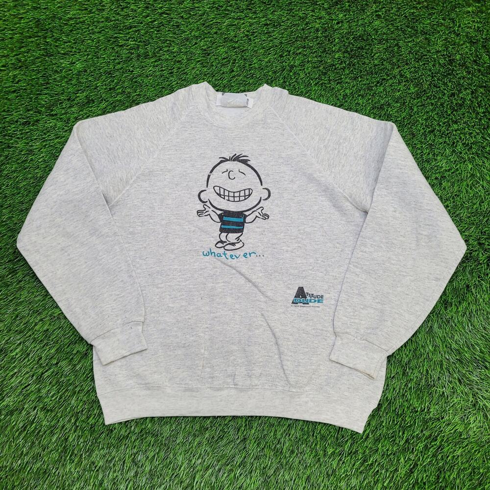 Vintage 1995 Funny Whatever Sweatshirt Women Large 21x23 USA